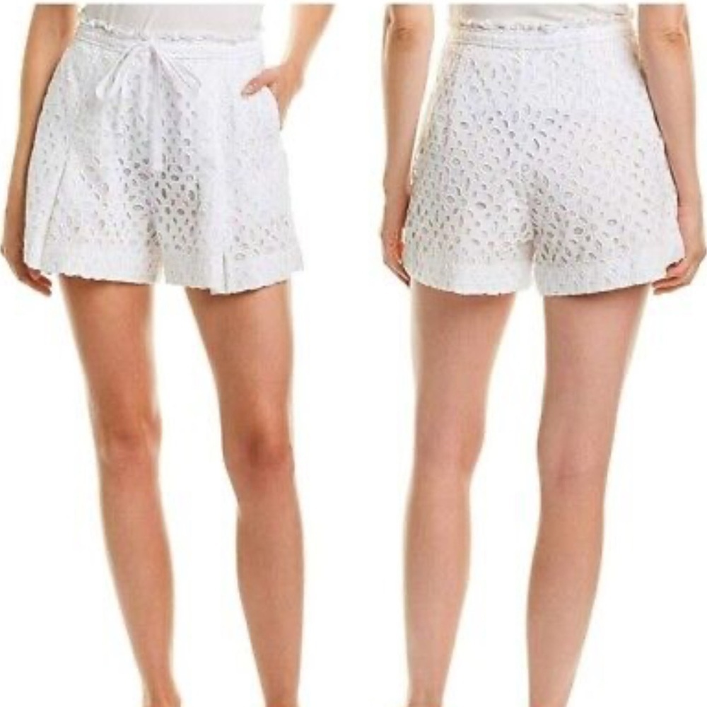 J Crew Women’s Belair Coastal Chic White Eyelet Women's Shorts